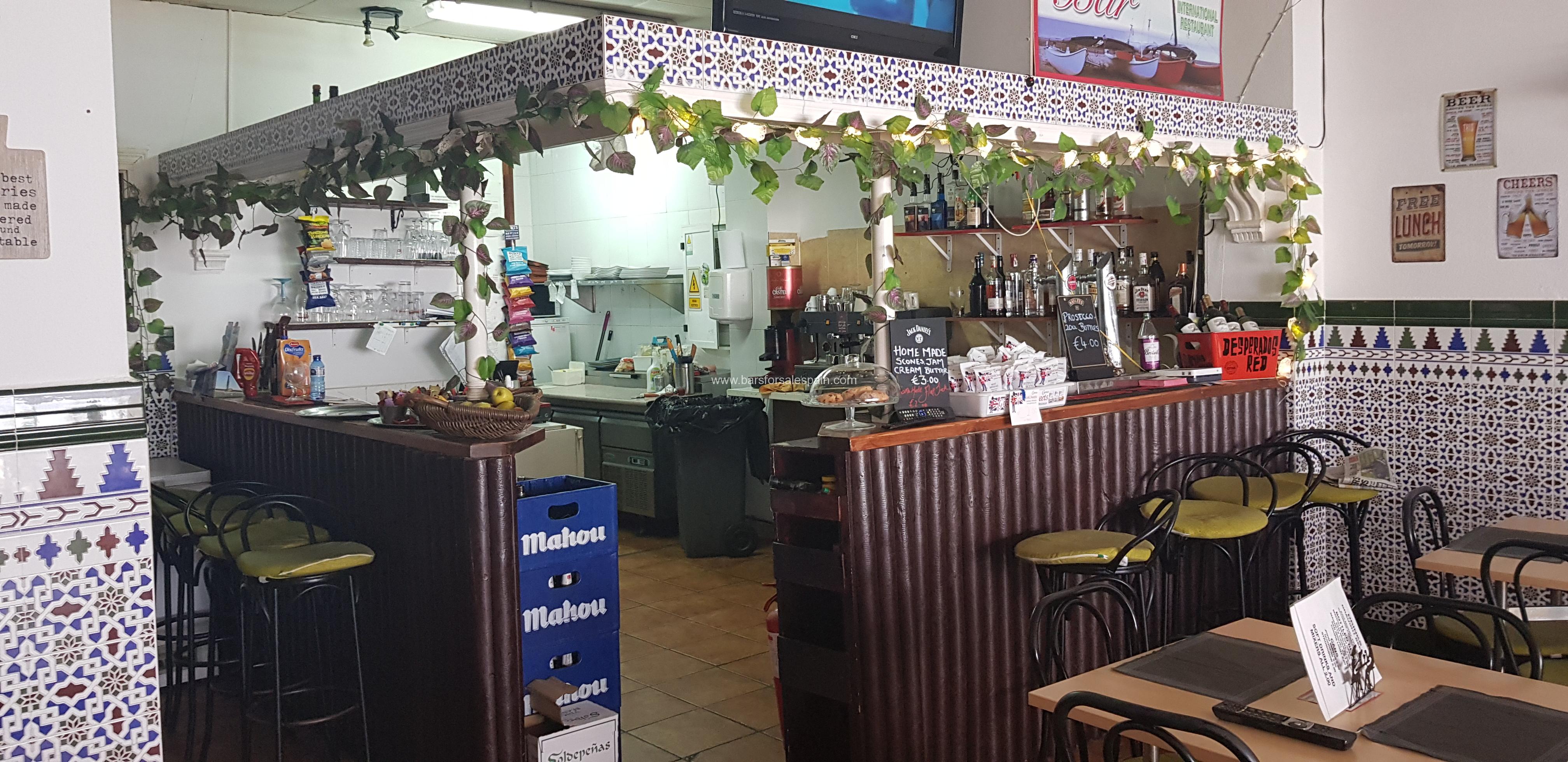 Great Bar Restaurant in Torremolinos, Malaga, Spain Bars for sale Spain