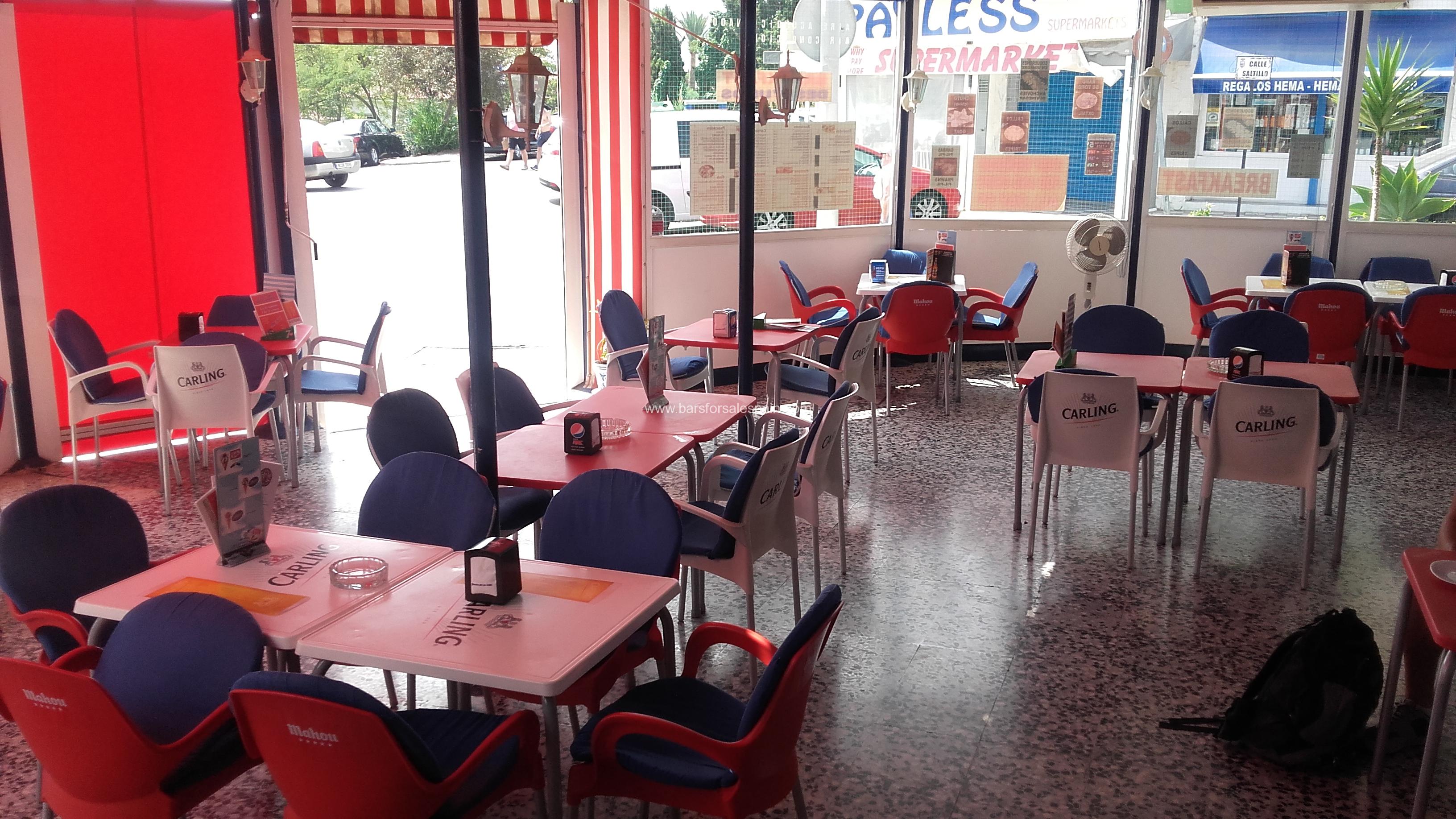 Nice and Cozy Cafe Bar Restaurant in Torremolinos, Malaga, Spain Bars